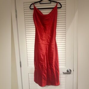 Chic Strapless Red Dress